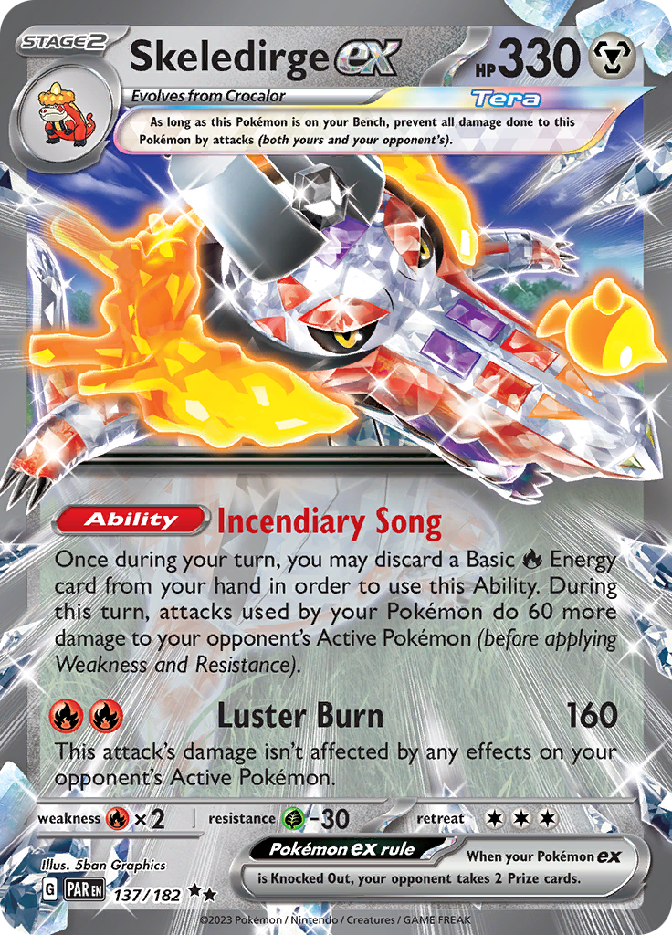 Skeledirge ex (137/182) [Scarlet & Violet: Paradox Rift] | I Want That Stuff Brandon
