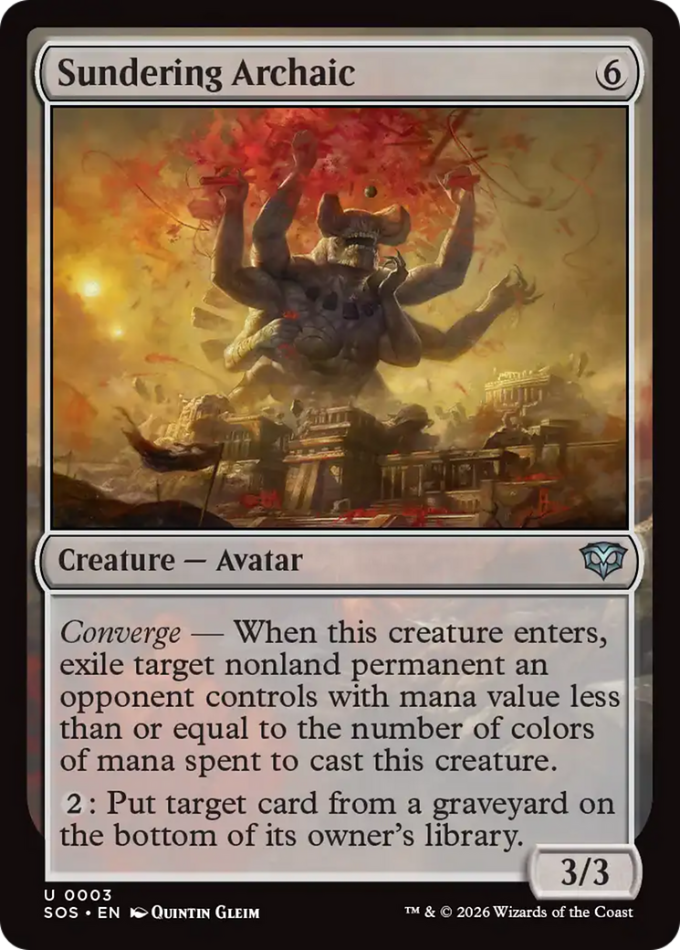 Sundering Archaic [Secrets of Strixhaven] | I Want That Stuff Brandon