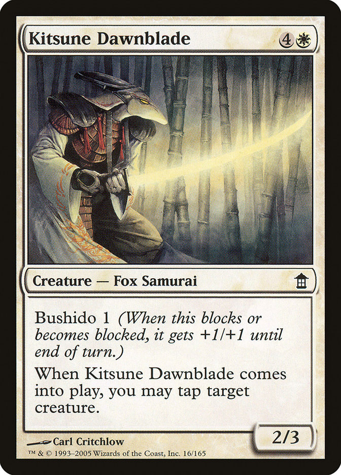 Kitsune Dawnblade [Saviors of Kamigawa] | I Want That Stuff Brandon