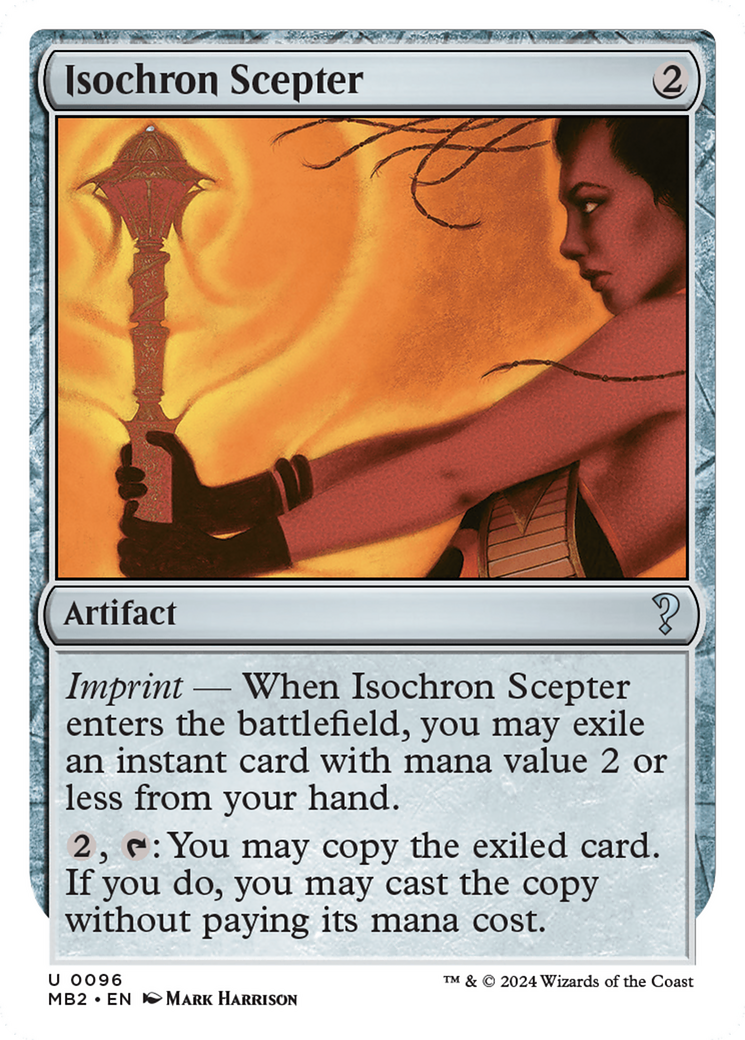 Isochron Scepter (White Border) [Mystery Booster 2] | I Want That Stuff Brandon