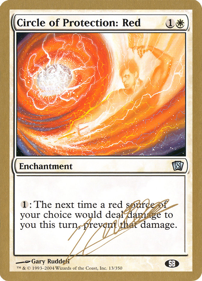 Circle of Protection: Red (Julien Nuijten) (SB) [World Championship Decks 2004] | I Want That Stuff Brandon