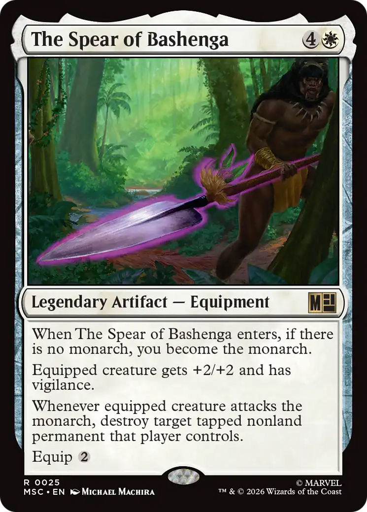 The Spear of Bashenga (Surge Foil) [Marvel Super Heroes Commander] | I Want That Stuff Brandon