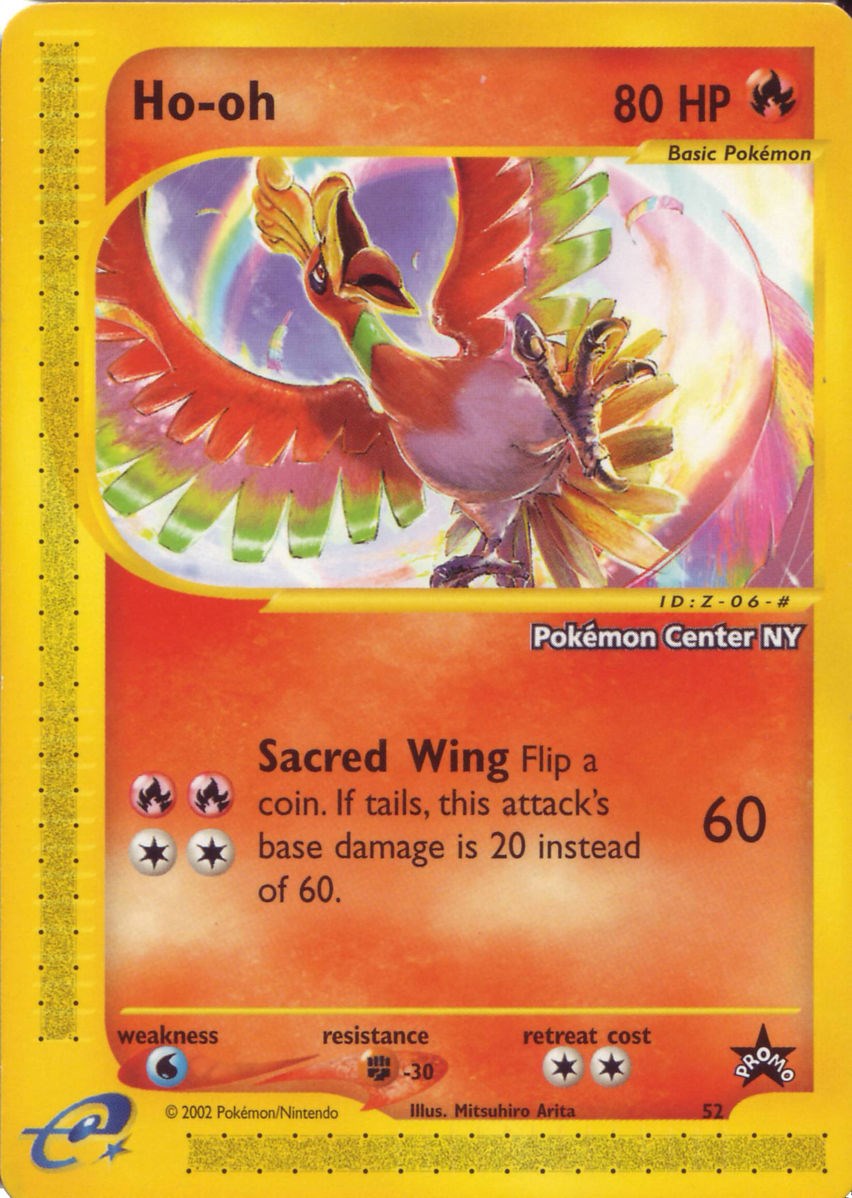 Ho-oh (52) (Pokemon Center NY Promo) [Wizards of the Coast: Black Star Promos] | I Want That Stuff Brandon