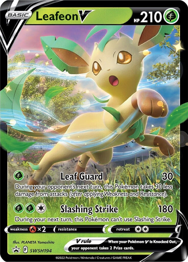 Leafeon V (SWSH194) [Sword & Shield: Black Star Promos] | I Want That Stuff Brandon