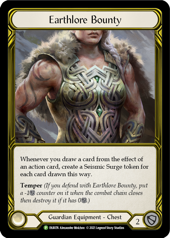 Earthlore Bounty (Golden) [FAB076] (Promo)  Cold Foil | I Want That Stuff Brandon