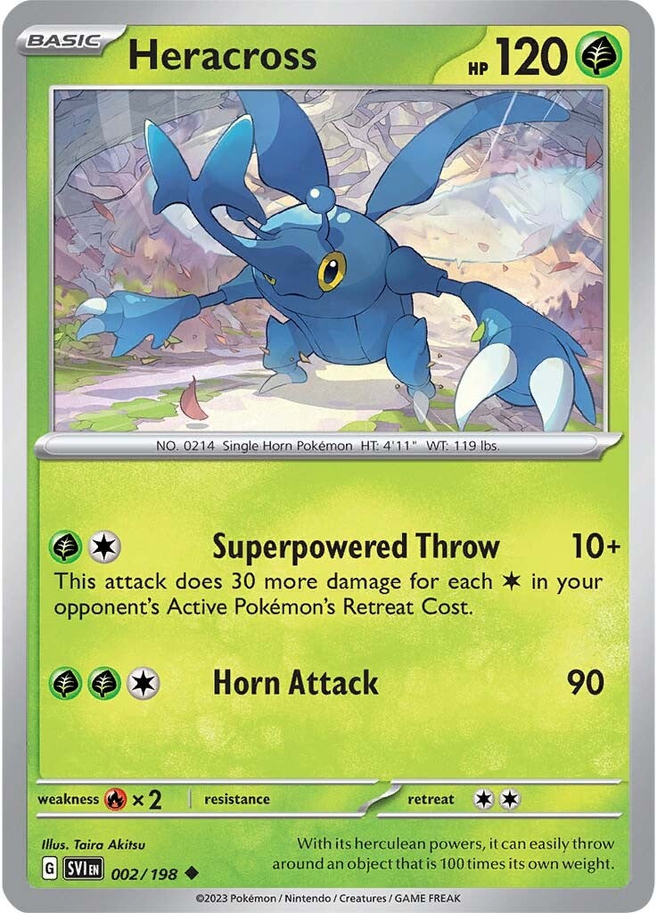 Heracross (002/198) [Scarlet & Violet: Base Set] | I Want That Stuff Brandon