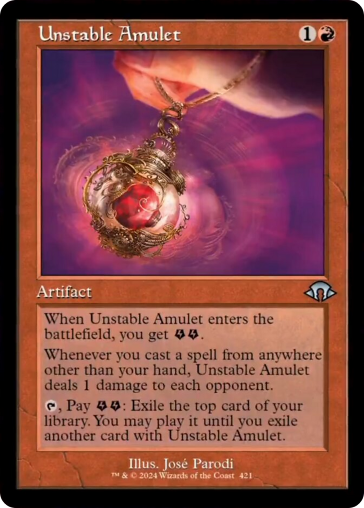 Unstable Amulet (Retro) [Modern Horizons 3] | I Want That Stuff Brandon