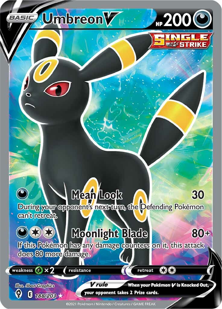 Umbreon V (188/203) [Sword & Shield: Evolving Skies] | I Want That Stuff Brandon