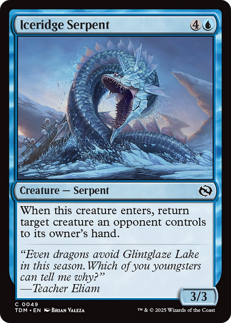 Iceridge Serpent [Tarkir: Dragonstorm] | I Want That Stuff Brandon