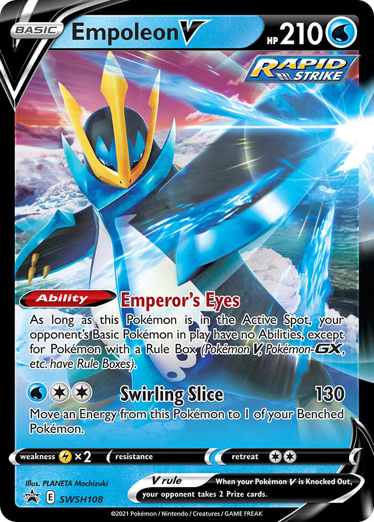 Empoleon V (SWSH108) [Sword & Shield: Black Star Promos] | I Want That Stuff Brandon