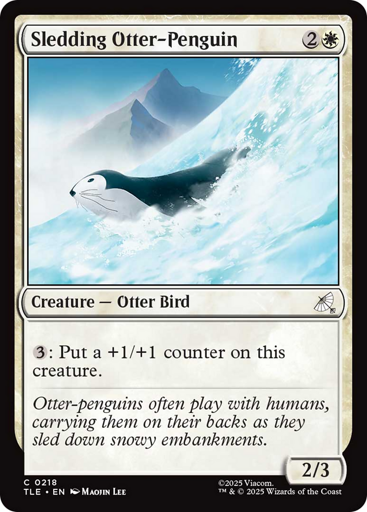 Sledding Otter-Penguin [Avatar: The Last Airbender: Eternal-Legal] | I Want That Stuff Brandon