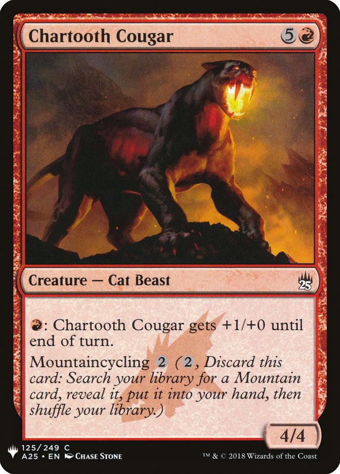Chartooth Cougar [Mystery Booster] | I Want That Stuff Brandon