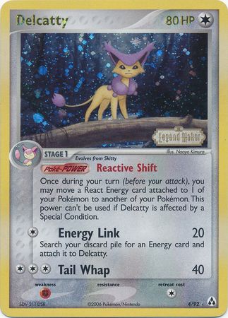 Delcatty (4/92) (Stamped) [EX: Legend Maker] | I Want That Stuff Brandon