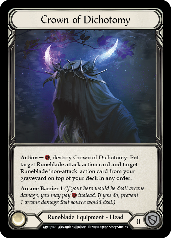 Crown of Dichotomy [ARC079-C] (Arcane Rising)  1st Edition Cold Foil | I Want That Stuff Brandon