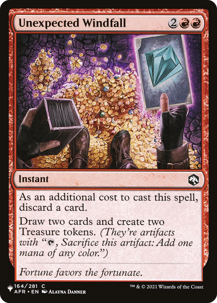 Unexpected Windfall [The List Reprints] | I Want That Stuff Brandon