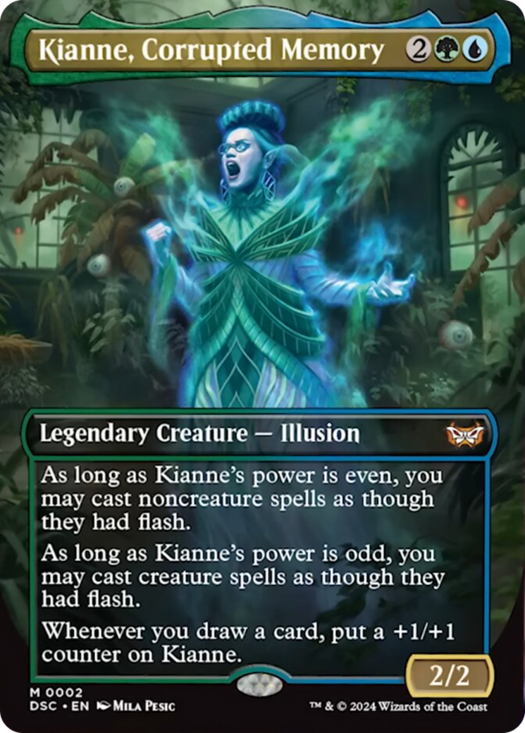 Kianne, Corrupted Memory (Borderless) [Duskmourn: House of Horror Commander] | I Want That Stuff Brandon