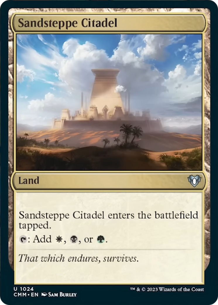 Sandsteppe Citadel [Commander Masters] | I Want That Stuff Brandon