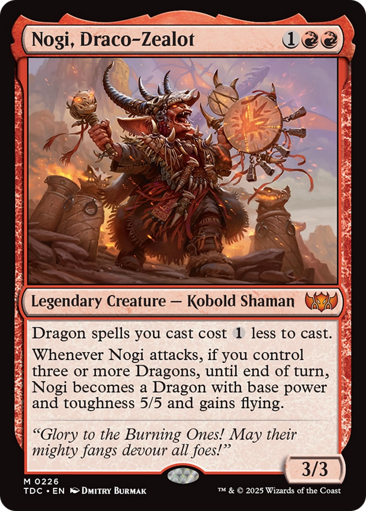 Nogi, Draco-Zealot [Tarkir: Dragonstorm Commander] | I Want That Stuff Brandon