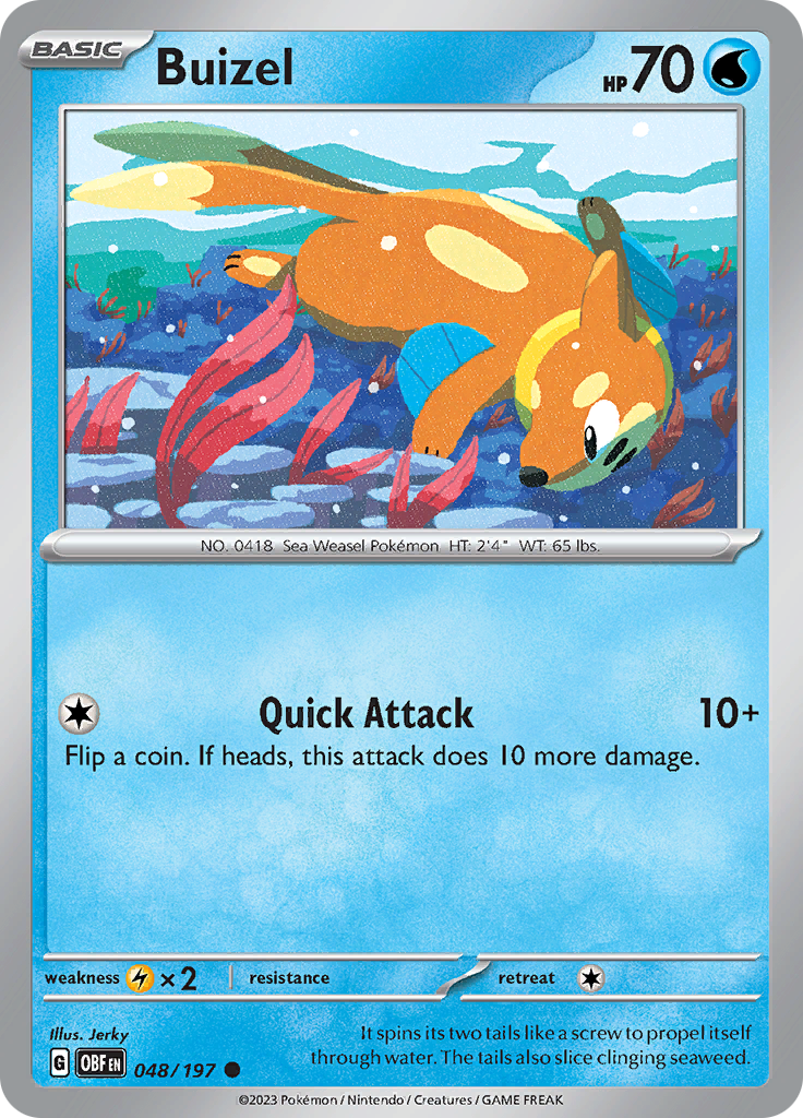 Buizel (048/197) [Scarlet & Violet: Obsidian Flames] | I Want That Stuff Brandon