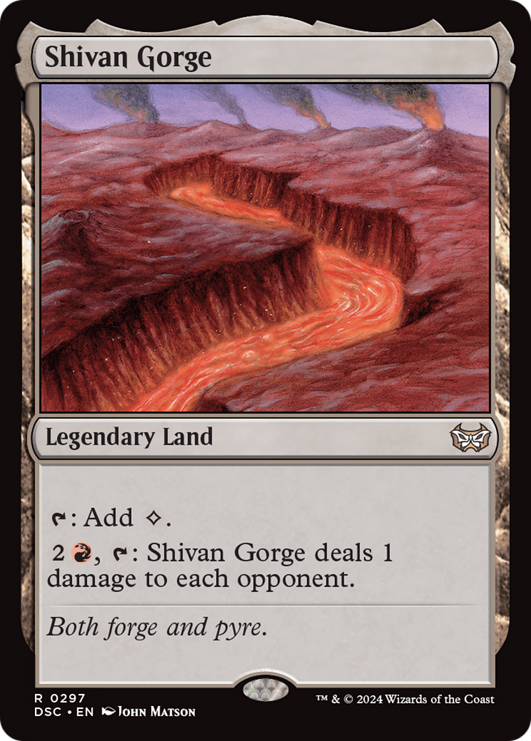 Shivan Gorge [Duskmourn: House of Horror Commander] | I Want That Stuff Brandon