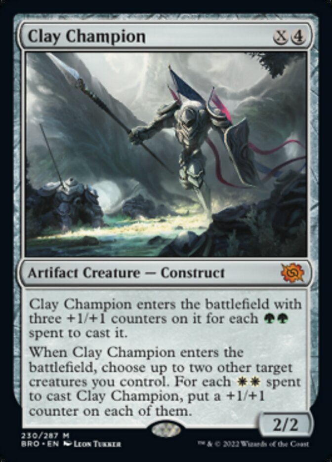 Clay Champion (Promo Pack) [The Brothers' War Promos] | I Want That Stuff Brandon