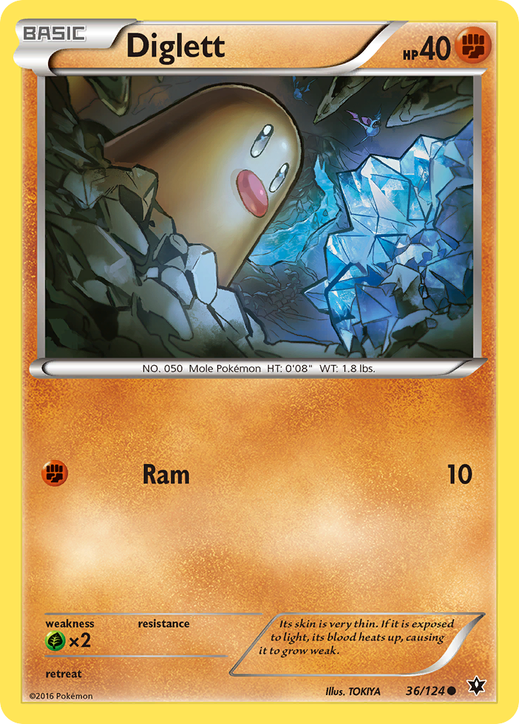 Diglett (36/124) [XY: Fates Collide] | I Want That Stuff Brandon