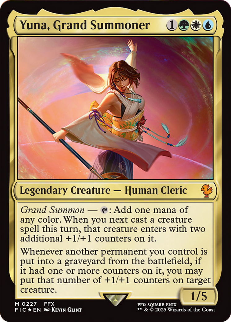 Yuna, Grand Summoner (Surge Foil) [FINAL FANTASY Commander] | I Want That Stuff Brandon