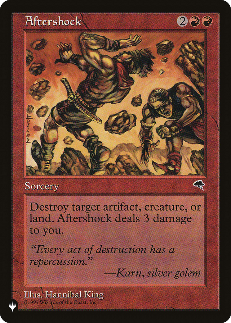 Aftershock [The List Reprints] | I Want That Stuff Brandon