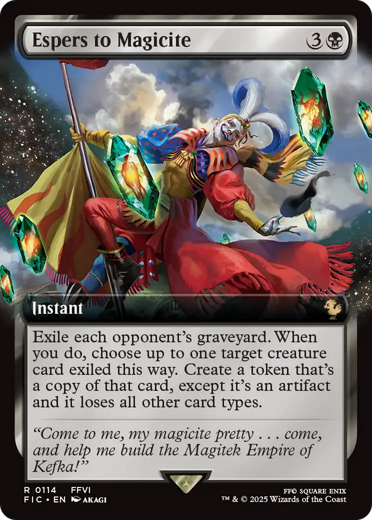 Espers to Magicite (Extended Art) [FINAL FANTASY Commander] | I Want That Stuff Brandon