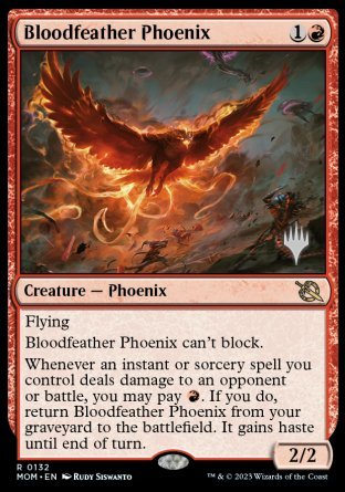 Bloodfeather Phoenix (Promo Pack) [March of the Machine Promos] | I Want That Stuff Brandon