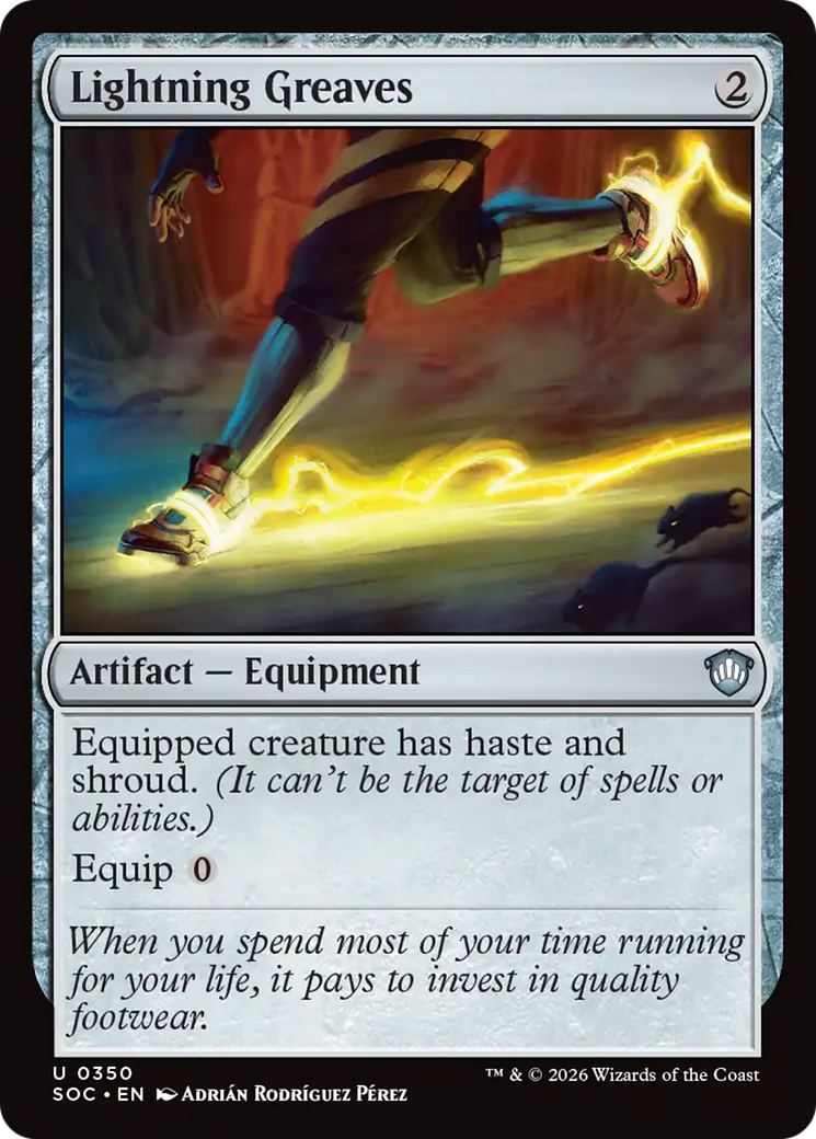 Lightning Greaves [Secrets of Strixhaven Commander] | I Want That Stuff Brandon