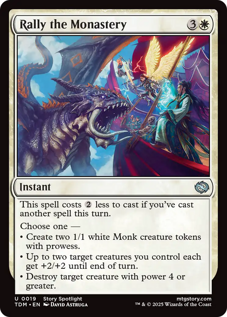 Rally the Monastery [Tarkir: Dragonstorm] | I Want That Stuff Brandon