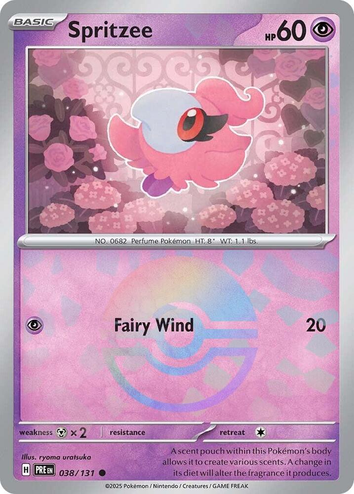 Spritzee (038/131) (Poke Ball Pattern) [Scarlet & Violet: Prismatic Evolutions] | I Want That Stuff Brandon