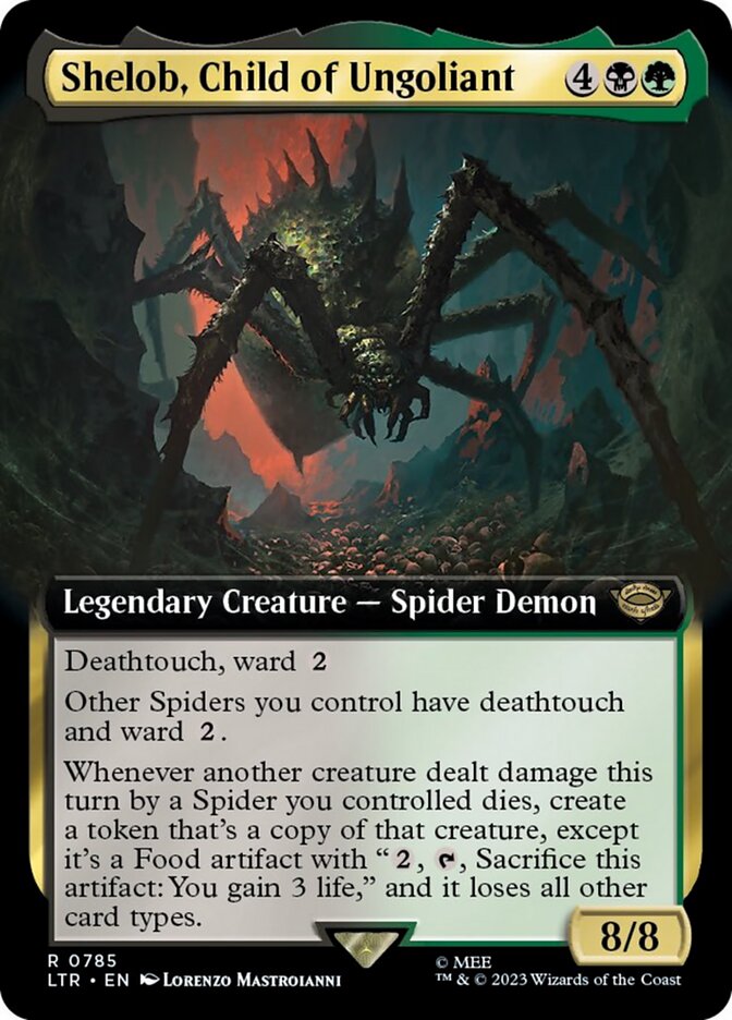 Shelob, Child of Ungoliant (Extended Art) (Surge Foil) [The Lord of the Rings: Tales of Middle-Earth] | I Want That Stuff Brandon