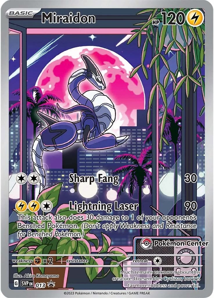 Miraidon (013) (Pokemon Center Exclusive) [Scarlet & Violet: Black Star Promos] | I Want That Stuff Brandon