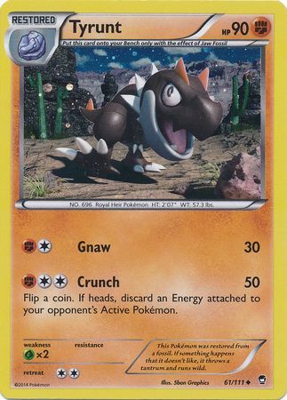 Tyrunt (61/111) (Cosmos Holo) [XY: Furious Fists] | I Want That Stuff Brandon