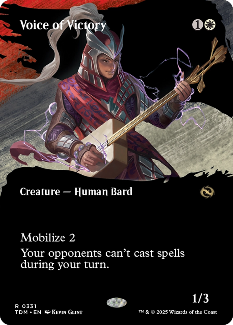 Voice of Victory (Borderless) [Tarkir: Dragonstorm] | I Want That Stuff Brandon