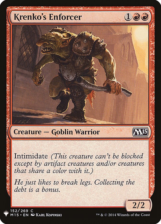 Krenko's Enforcer [Mystery Booster] | I Want That Stuff Brandon