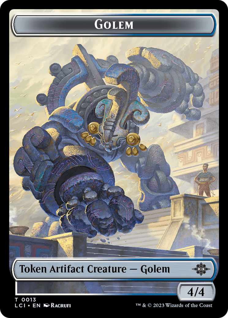 Treasure (0018) // Golem Double-Sided Token [The Lost Caverns of Ixalan Tokens] | I Want That Stuff Brandon