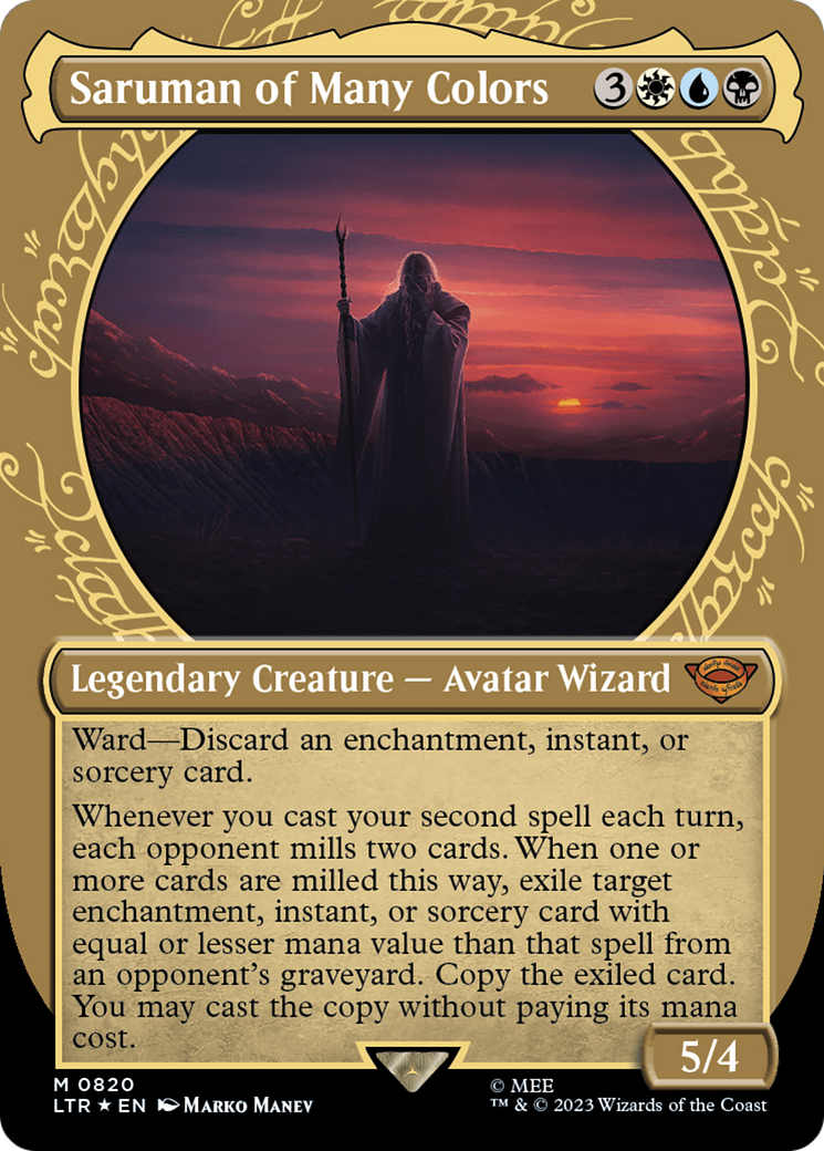 Saruman of Many Colors (Showcase) (Surge Foil) [The Lord of the Rings: Tales of Middle-Earth] | I Want That Stuff Brandon
