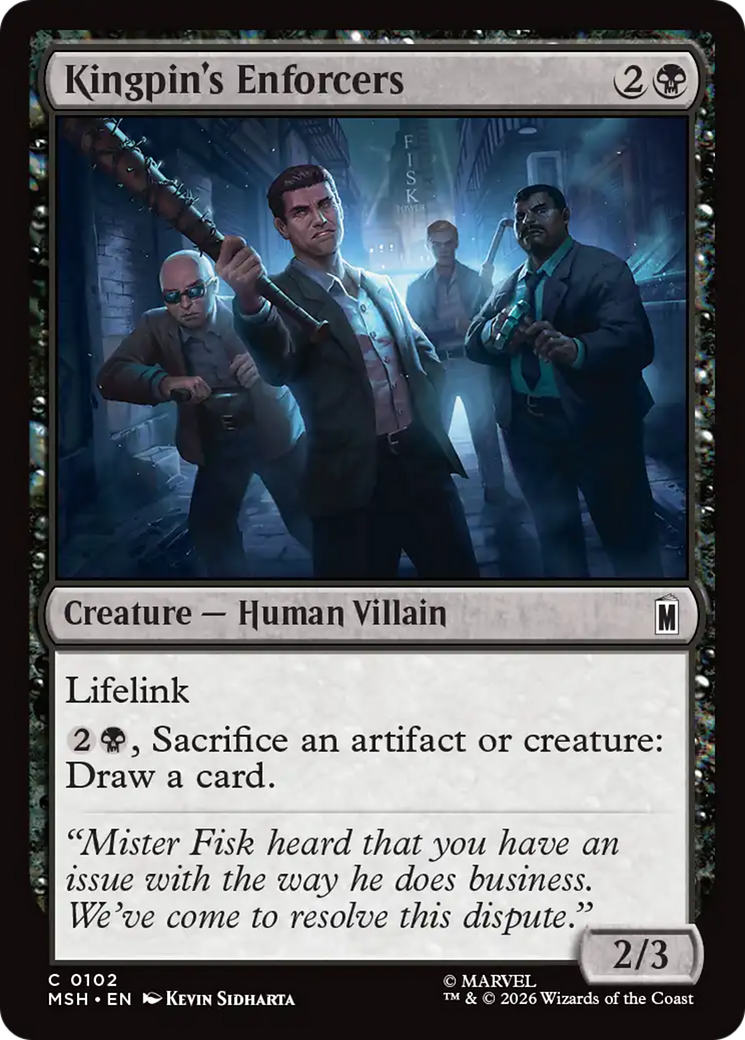 Kingpin's Enforcers [Marvel Super Heroes] | I Want That Stuff Brandon