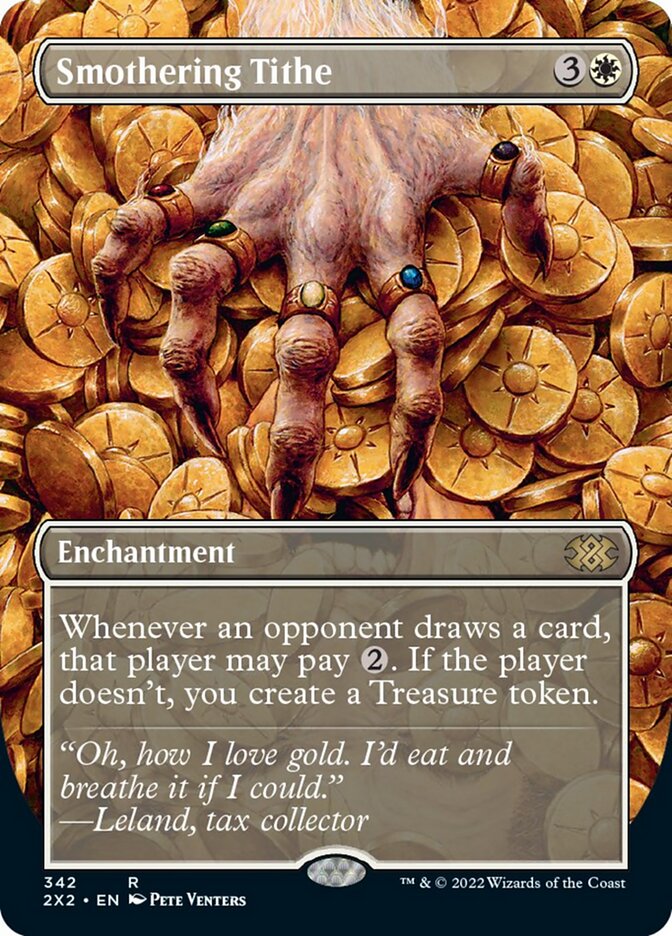 Smothering Tithe (Borderless Alternate Art) [Double Masters 2022] | I Want That Stuff Brandon