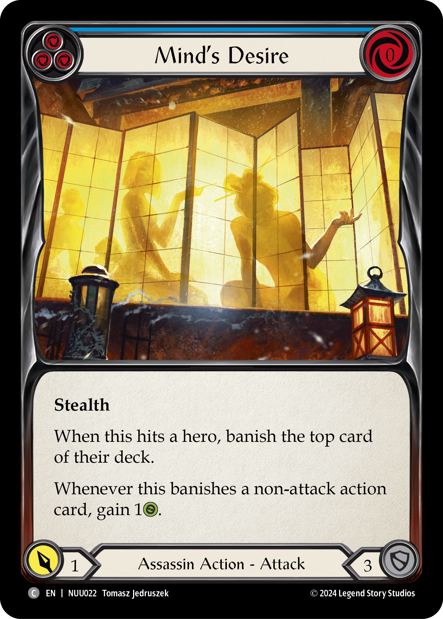 Mind's Desire (Blue) [NUU022] (Part the Mistveil Nuu Blitz Deck) | I Want That Stuff Brandon