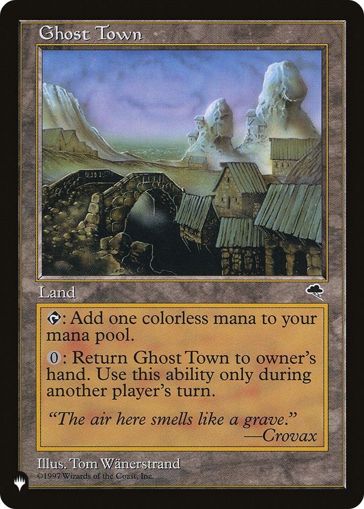 Ghost Town [The List Reprints] | I Want That Stuff Brandon