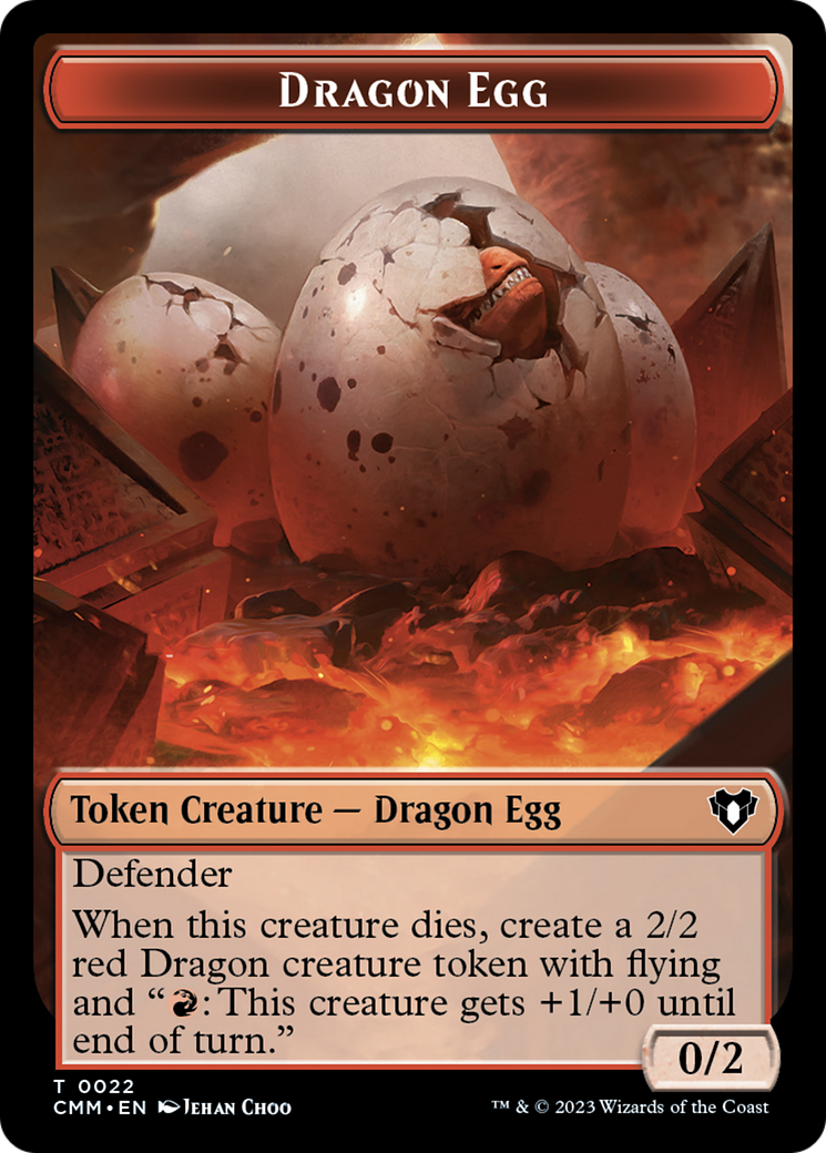 Dragon Egg Token [Commander Masters Tokens] | I Want That Stuff Brandon