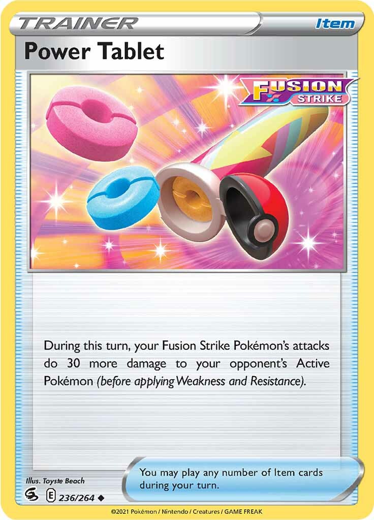 Power Tablet (236/264) [Sword & Shield: Fusion Strike] | I Want That Stuff Brandon