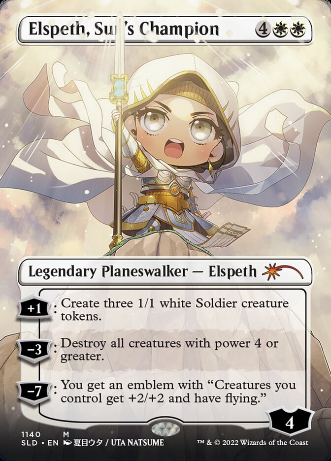 Elspeth, Sun's Champion (Borderless) (1140) [Secret Lair Drop Series] | I Want That Stuff Brandon