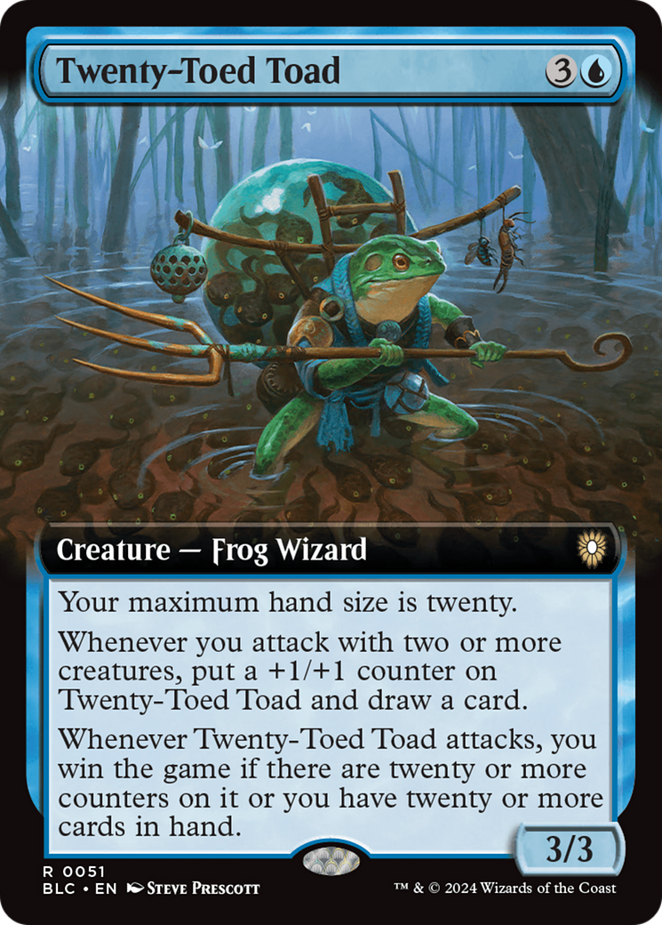 Twenty-Toed Toad (Extended Art) [Bloomburrow Commander] | I Want That Stuff Brandon