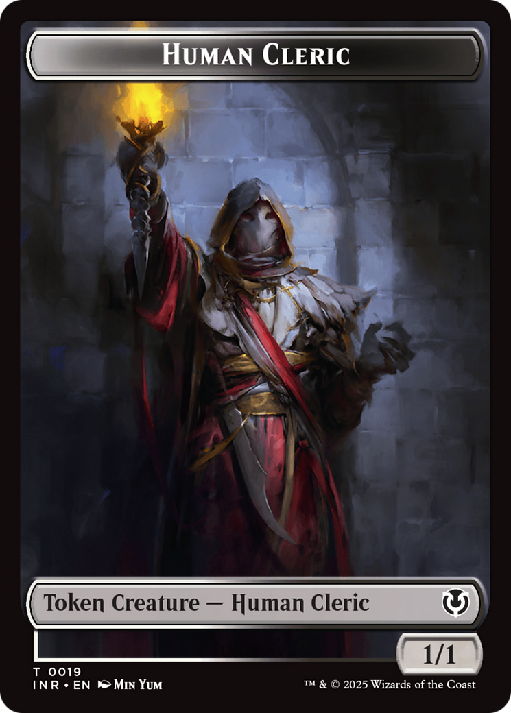 Demon // Human Cleric Double-Sided Token [Innistrad Remastered Tokens] | I Want That Stuff Brandon