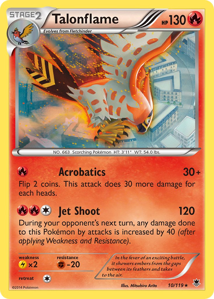Talonflame (10/119) (Theme Deck Exclusive) [XY: Phantom Forces] | I Want That Stuff Brandon